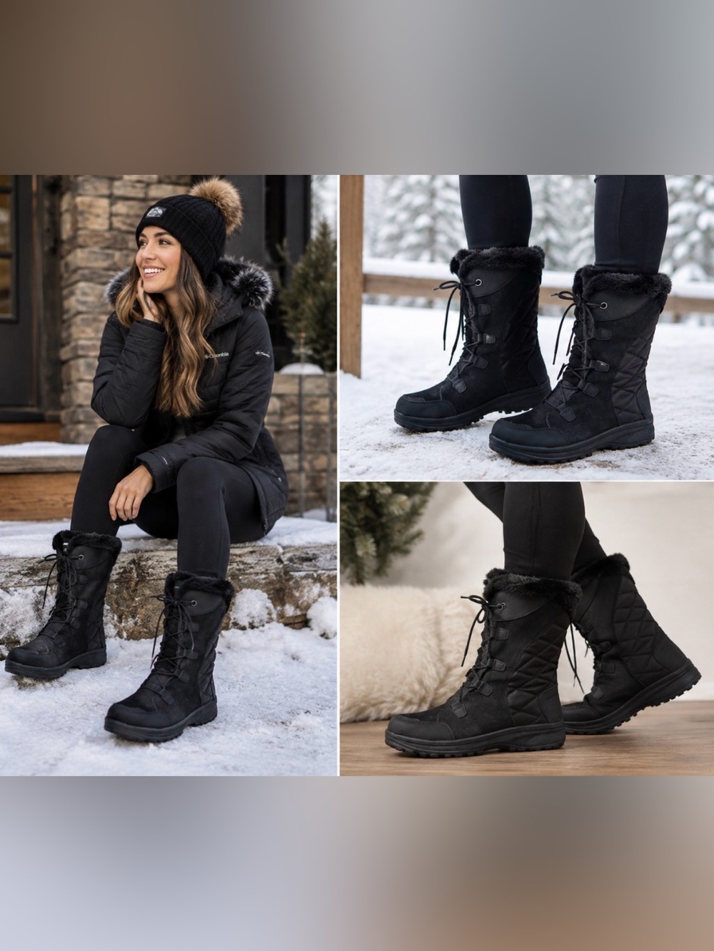 Columbia Aspen Ridge women’s waterproof winter snow boots black size 10 NIB